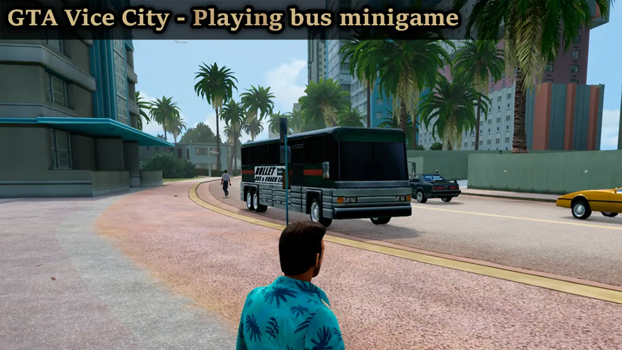 GTA Vice City - Водитель автобуса (Playing bus minigame) - Форум GTA